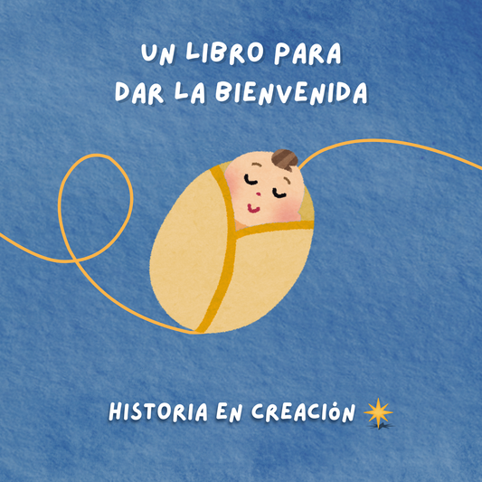 Libro para dar la bienvenida a un bebé de La Estrella que Brilla en proceso de creación