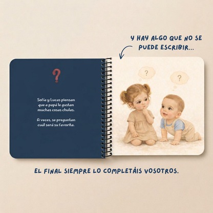 Libro para regalar a papá | Sofía, Lucas y las cosas favoritas de papá